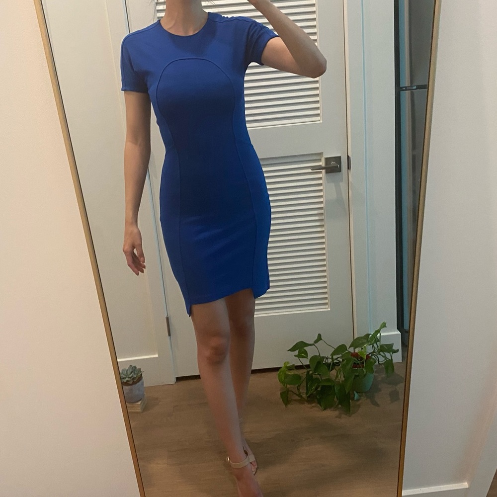 French connection blue dress